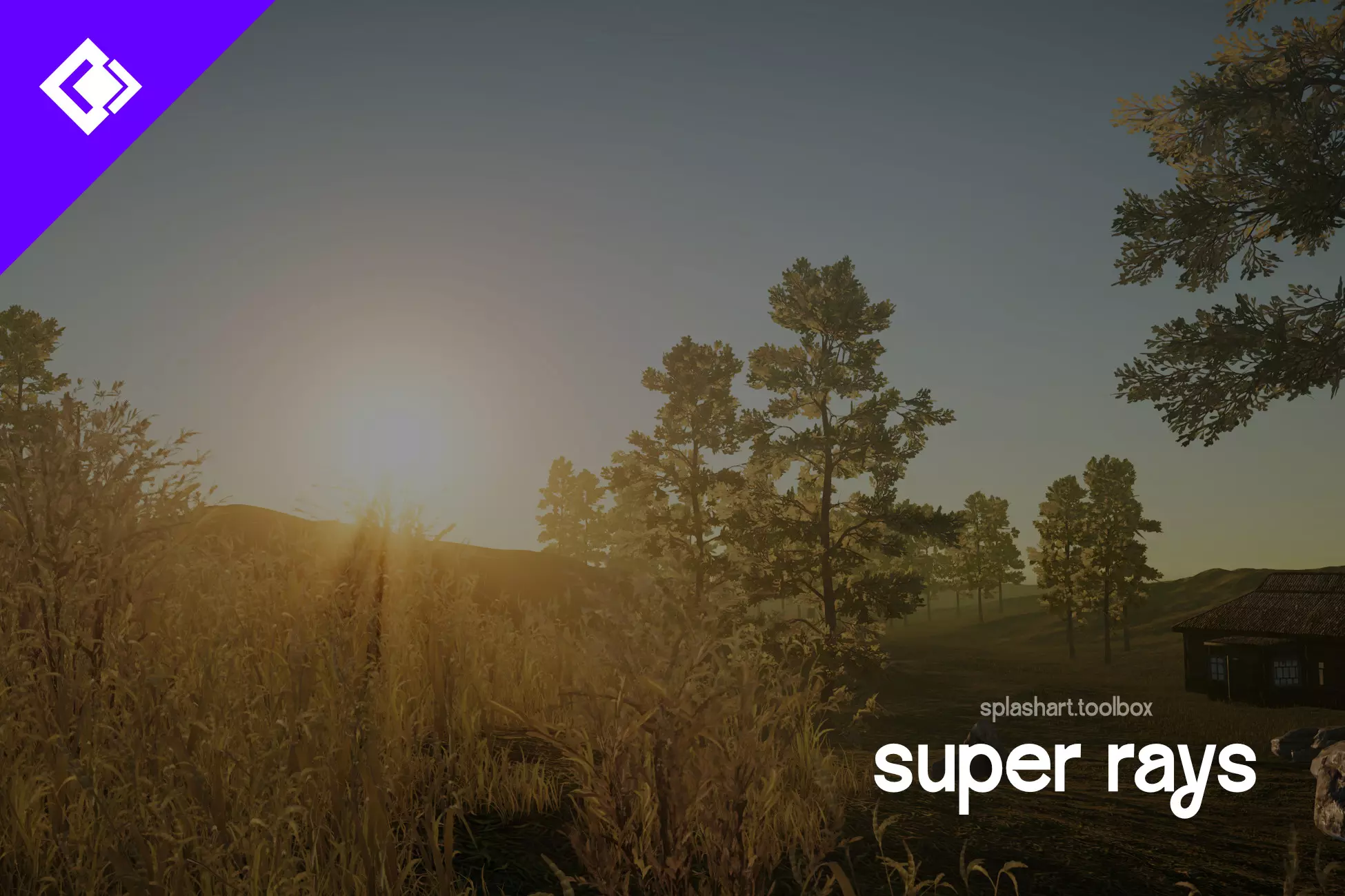 Super Rays volumetric lighting scene